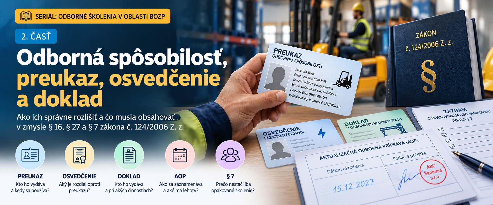 Odborné školenia v BOZP – 2. časť